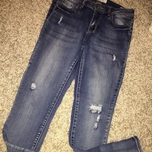 Eighty-two blue jeans